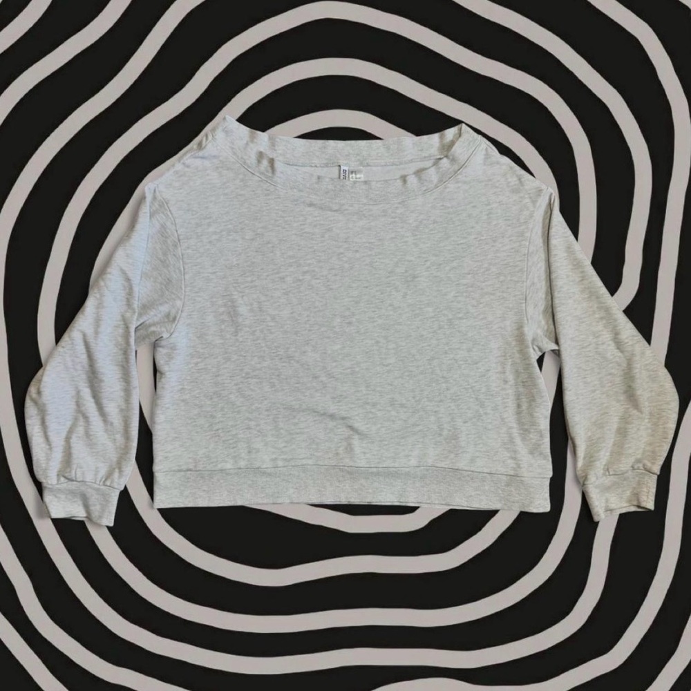 Divided Off the Shoulder Sweatshirt
